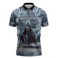 Mount Olympus Zipper Polo Shirt Throne Of The Twelve Gods Greek Mythology