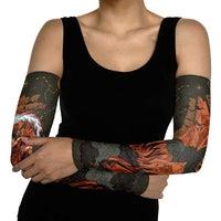 Mount Olympus Arm Sleeves Greek Prometheus Torch Flame Lightning Mountain Constellations