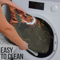 Mount Olympus Bathroom Set Greek Prometheus Torch Flame Lightning Mountain Constellations