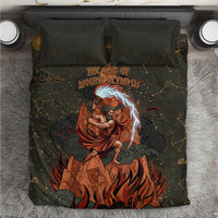 Mount Olympus Bedding Set Greek Prometheus Torch Flame Lightning Mountain Constellations