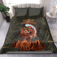 Mount Olympus Bedding Set Greek Prometheus Torch Flame Lightning Mountain Constellations