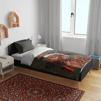 Mount Olympus Bedding Set Greek Prometheus Torch Flame Lightning Mountain Constellations