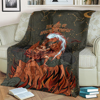 Mount Olympus Blanket Greek Prometheus Torch Flame Lightning Mountain Constellations