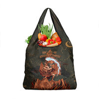 Mount Olympus Grocery Bag Greek Prometheus Torch Flame Lightning Mountain Constellations