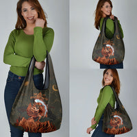 Mount Olympus Grocery Bag Greek Prometheus Torch Flame Lightning Mountain Constellations