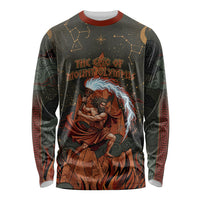 Mount Olympus Long Sleeve Shirt Greek Prometheus Torch Flame Lightning Mountain Constellations