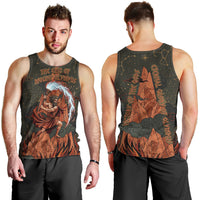 Mount Olympus Men Tank Top Greek Prometheus Torch Flame Lightning Mountain Constellations