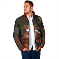 Mount Olympus Padded Jacket Greek Prometheus Torch Flame Lightning Mountain Constellations