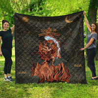 Mount Olympus Quilt Greek Prometheus Torch Flame Lightning Mountain Constellations