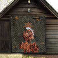 Mount Olympus Quilt Greek Prometheus Torch Flame Lightning Mountain Constellations