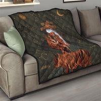 Mount Olympus Quilt Greek Prometheus Torch Flame Lightning Mountain Constellations