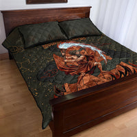 Mount Olympus Quilt Bed Set Greek Prometheus Torch Flame Lightning Mountain Constellations
