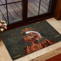 Mount Olympus Rubber Doormat Greek Prometheus Torch Flame Lightning Mountain Constellations