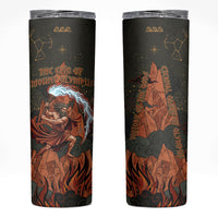 Mount Olympus Skinny Tumbler Greek Prometheus Torch Flame Lightning Mountain Constellations