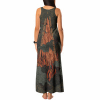 Mount Olympus Tank Maxi Dress Greek Prometheus Torch Flame Lightning Mountain Constellations