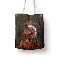 Mount Olympus Tote Bag Greek Prometheus Torch Flame Lightning Mountain Constellations