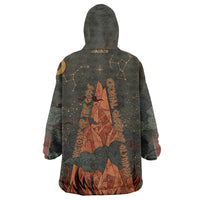 Mount Olympus Wearable Blanket Hoodie Greek Prometheus Torch Flame Lightning Mountain Constellations