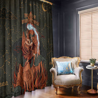 Mount Olympus Window Curtain Greek Prometheus Torch Flame Lightning Mountain Constellations