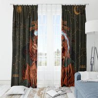 Mount Olympus Window Curtain Greek Prometheus Torch Flame Lightning Mountain Constellations