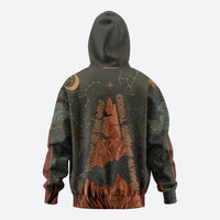 Mount Olympus Zip Hoodie Greek Prometheus Torch Flame Lightning Mountain Constellations