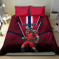 Personalized Norway Viking Bedding Set Nordic Flag Sports Style