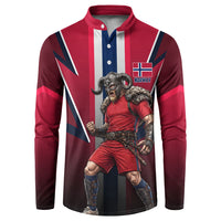 Personalized Norway Viking Button Sweatshirt Nordic Flag Sports Style