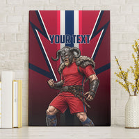 Personalized Norway Viking Canvas Wall Art Nordic Flag Sports Style