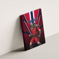 Personalized Norway Viking Canvas Wall Art Nordic Flag Sports Style
