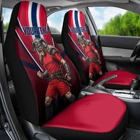 Personalized Norway Viking Car Seat Cover Nordic Flag Sports Style