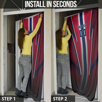 Personalized Norway Viking Door Cover Nordic Flag Sports Style