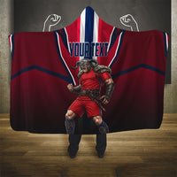 Personalized Norway Viking Hooded Blanket Nordic Flag Sports Style