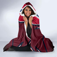 Personalized Norway Viking Hooded Blanket Nordic Flag Sports Style