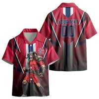 Personalized Norway Viking Kid Hawaiian Shirt Nordic Flag Sports Style