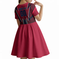 Personalized Norway Viking Kid Short Sleeve Dress Nordic Flag Sports Style