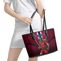 Personalized Norway Viking Leather Tote Bag Nordic Flag Sports Style