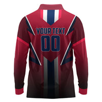 Personalized Norway Viking Long Sleeve Polo Shirt Nordic Flag Sports Style