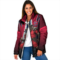 Personalized Norway Viking Padded Jacket Nordic Flag Sports Style