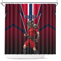 Personalized Norway Viking Shower Curtain Nordic Flag Sports Style