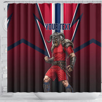 Personalized Norway Viking Shower Curtain Nordic Flag Sports Style