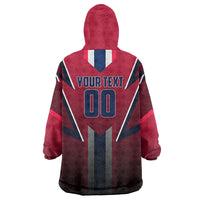 Personalized Norway Viking Wearable Blanket Hoodie Nordic Flag Sports Style