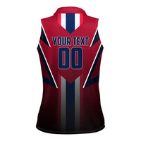 Personalized Norway Viking Women Sleeveless Polo Shirt Nordic Flag Sports Style