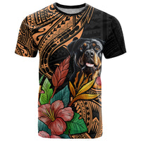 Polynesian Rottweiler T Shirt Polynesian Pattern And Rottweiler - Wonder Print Shop