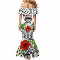 Polynesian Shih Tzu Mermaid Dress Polynesian Pattern And Shih Tzu - Wonder Print Shop