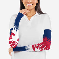 Norway Svalbard Arm Sleeves with Reindeer Silhouette Forest and Norwegian Flag - Wonder Print Shop