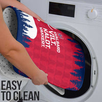 Norway Svalbard Bathroom Set with Reindeer Silhouette Forest and Norwegian Flag - Wonder Print Shop