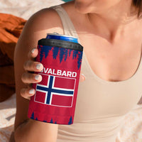 Norway Svalbard 4 in 1 Can Cooler Tumbler with Reindeer Silhouette Forest and Norwegian Flag - Wonder Print Shop