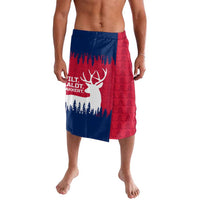 Norway Svalbard Lavalava with Reindeer Silhouette Forest and Norwegian Flag - Wonder Print Shop