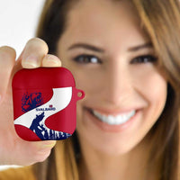 Svalbard Norway AirPods Case with Polar Bear Forest and Norwegian Flag - Wonder Print Shop