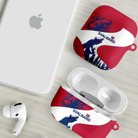 Svalbard Norway AirPods Case with Polar Bear Forest and Norwegian Flag - Wonder Print Shop