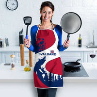 Svalbard Norway Apron with Polar Bear Forest and Norwegian Flag - Wonder Print Shop